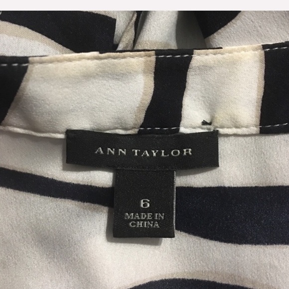 Ann Taylor Animal Print Popover Tunic Top - Picture 4 of 5